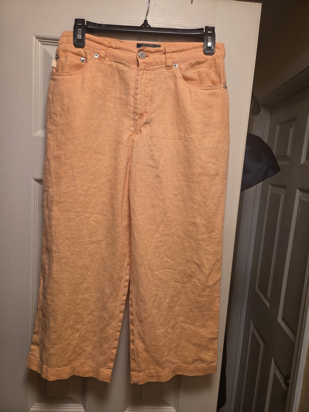 Lauren Ralph Lauren Peach Linen Capris
